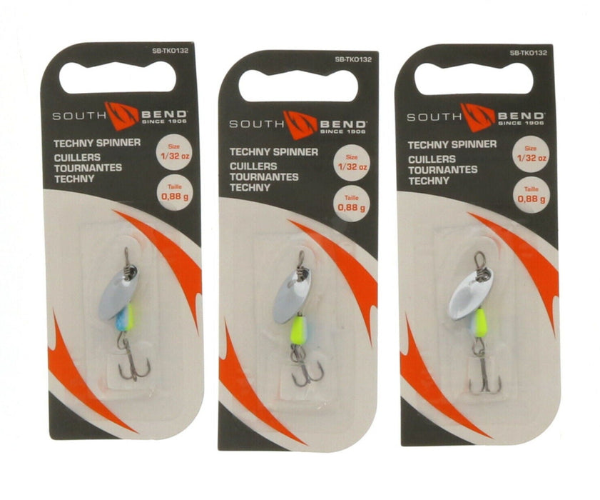 South Bend #Sexy SB-TKO132-SX Techny Spinner 1/32oz ~ 3-Pack