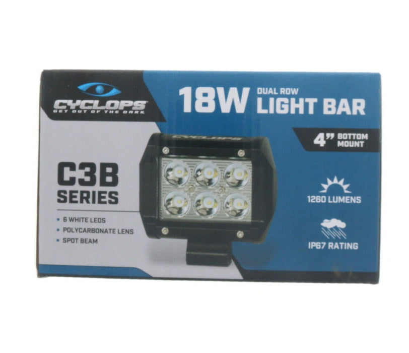 Cyclops #CYC-LBDR18-BM 18W Dual Row Light Bar C3B Series