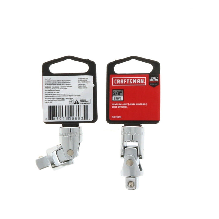 Craftsman #CMMT99291    3/8" Drive Craftsman Universal Joint Ratchet Tool ~ 2 Pack ~ 2 ~ Joints Total