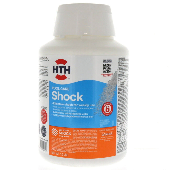 HTH #52034-A-1020 Pool Care Shock Treatment Restores Clarity ~5.5lb Bottle