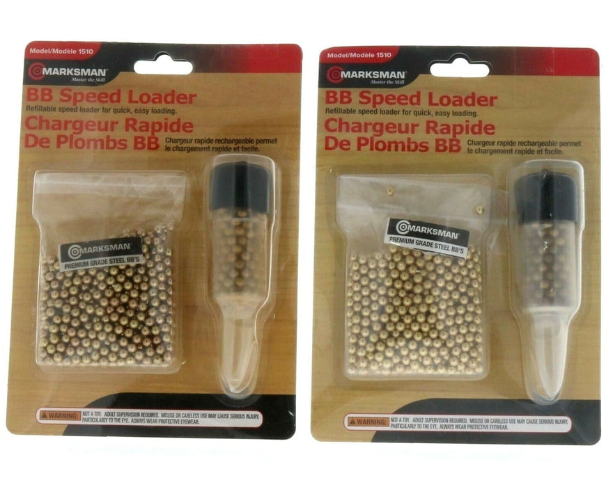 Marksman #1510 .117Cal Round BB Refillable Speed Loader ~ 2-Pack