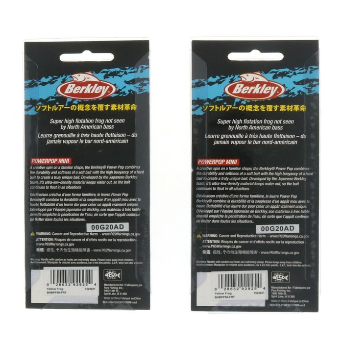 Berkley #BHBPP50-FRY    Power Pop Fishing Bait 1/0 ~ 2-Pack