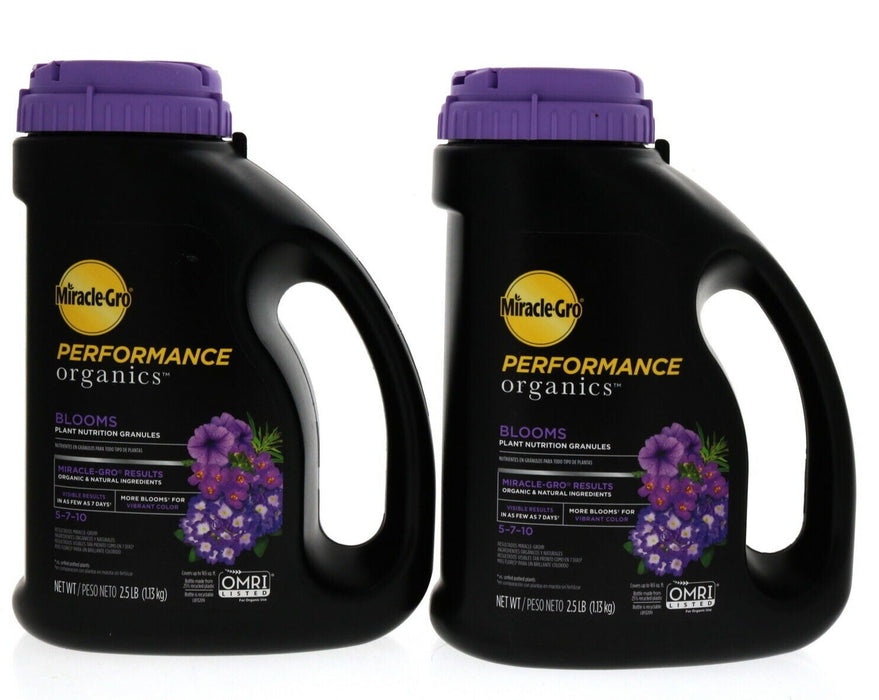 Miracle-Gro #300571005 Performance Organics Blooms Granules~ 2 Pack ~ 5lbs Total