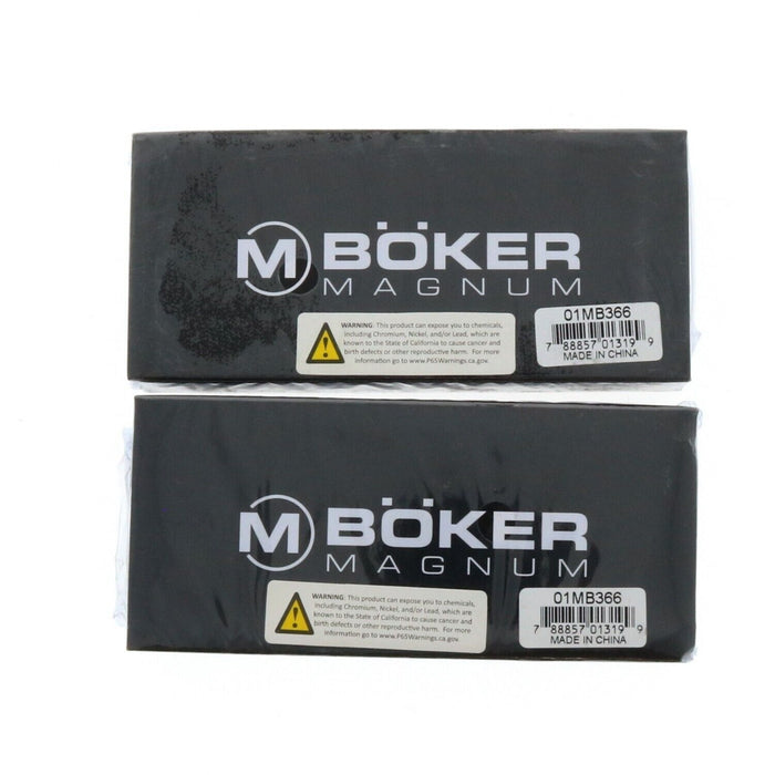 Boker #01MB366 Magnum Fire Department Rescue Folding Pocket Knife ~ 2-Pack