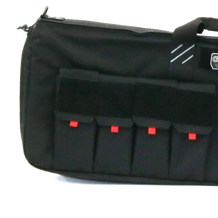 G.P.S. #GPS-T42ARB 42" Padded Rifle Case With Handgun Pocket Magazine Pockets Range Bag