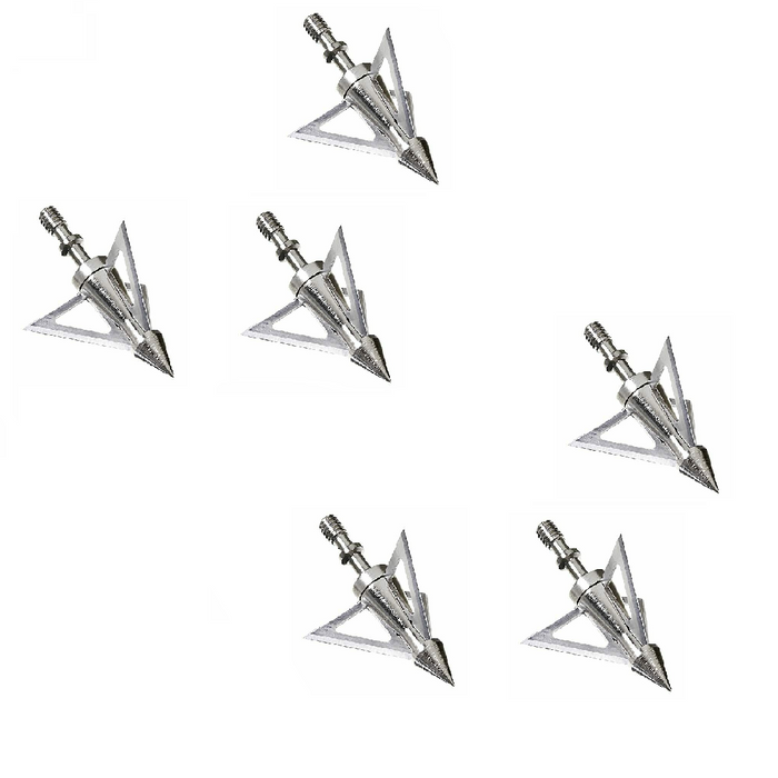 Allen #14679   Allen  Steel Ion 3 Blade Broadhead 1 1/4" Cut 100 Grain ~ 6 Broadheads Total