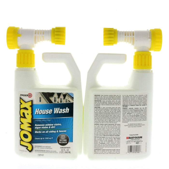 Jomax # 60180   House Siding Fence Wash For Mildew Algae Dirt ~ 2-Pack