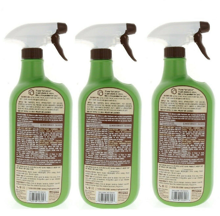 Simple Green #15301 Stain Odor Remover Pet Dog Cat Puppy Spray 32oz ~ 3-Pack