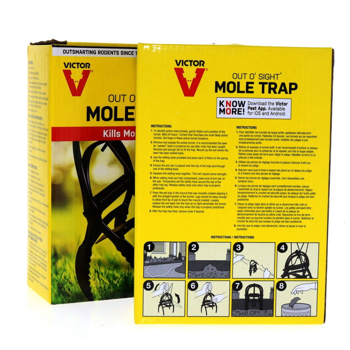 Victor #0631 Out O' Sight Mole Trap ~ 2-Pack