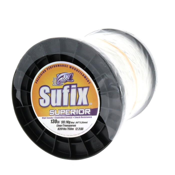 Sufix #647-600 Superior Monofilament Fishing Line 130lb ~ 820yds Clear