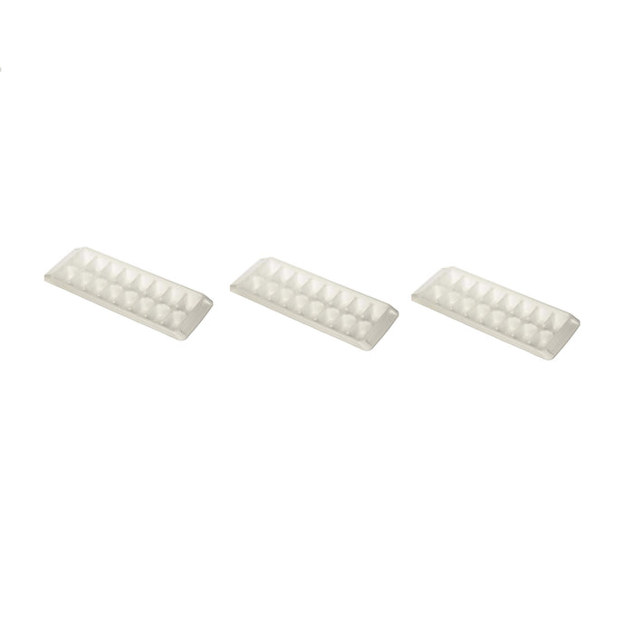 Rubbermaid #1998412 White Plastic Ice Cube Tray ~ 3-Pack