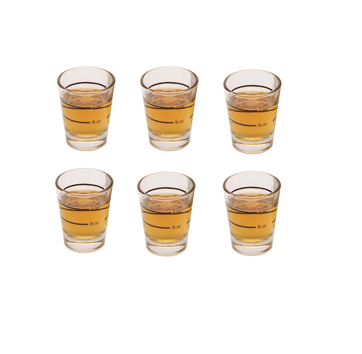 BarY3 #BAR-0140 1.5 oz Clear Glass Shot Glass ~ 6-Pack