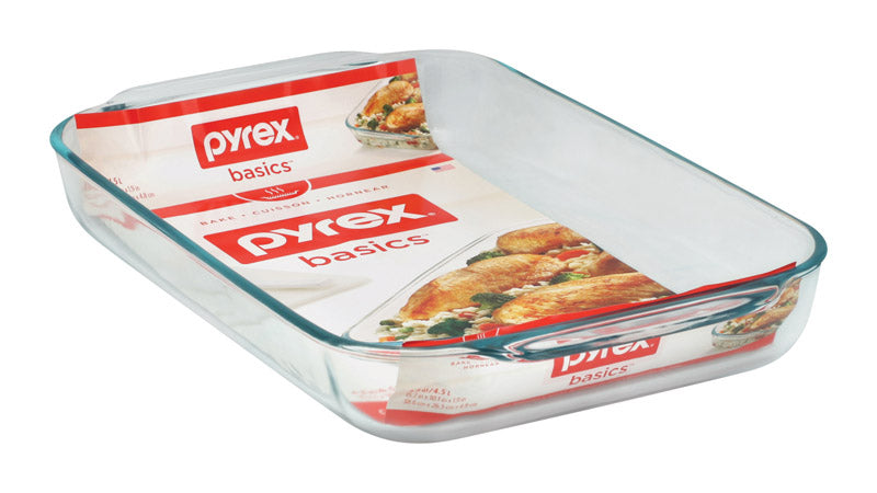 Pyrex #6001040 10 in. W X 15 in. L Baking Dish Clear