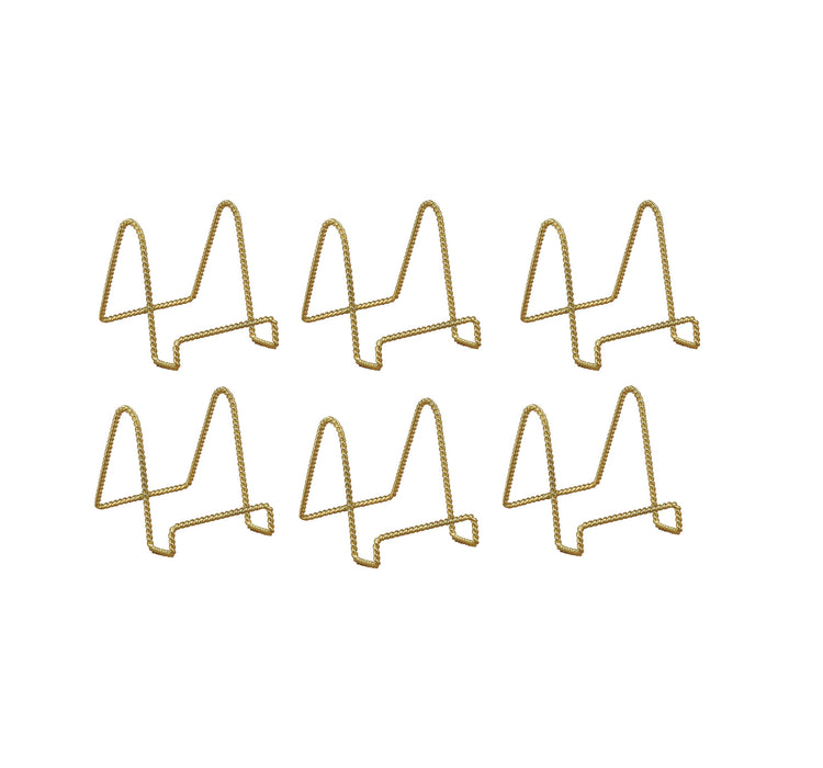 Tripar #23-1244 7 in. Brass Twisted Wire Display Stand ~ 6-Pack