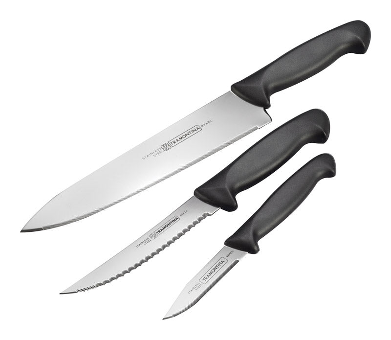 Tramontina #80020/505 Stainless Steel Knife Set 3 Piece