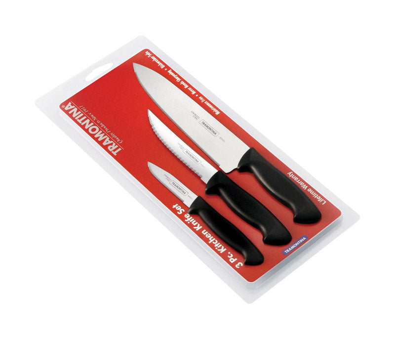 Tramontina #80020/505 Stainless Steel Knife Set 3 Piece