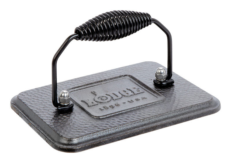 Lodge Logic #LGP3 Cast Iron Bacon Press Black