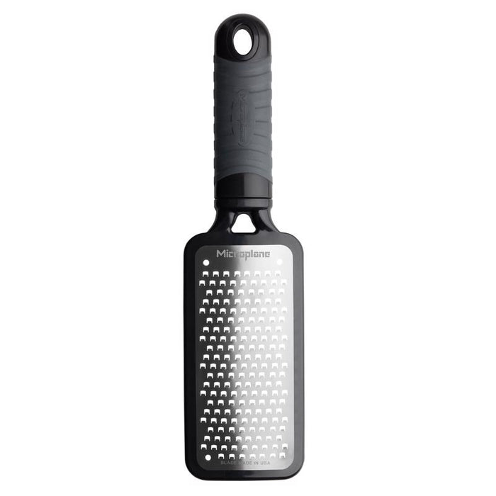 Microplane #44001 Silver/Black Plastic/Stainless Steel Coarse Cheese Grater