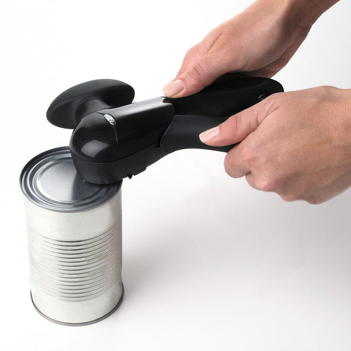 OXO #1049953 Good Grips Matte Black Rubber/Stainless Steel Manual Can Opener