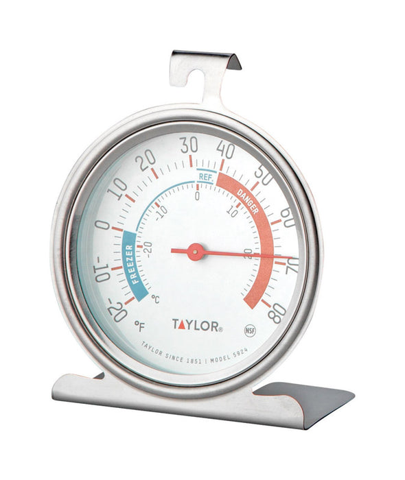 Taylor #5924 Instant Read Analog Freezer/Refrigerator Thermometer