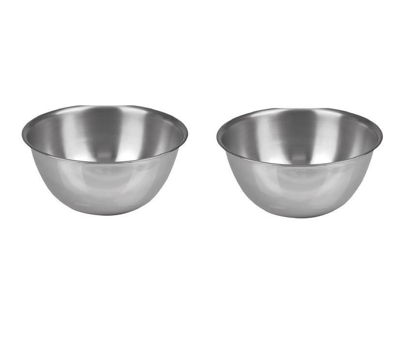 Fox Run #7326 1.25 qt Stainless Steel Silver Mixing Bowl ~ 2-Pack