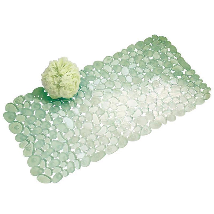 iDesign #80012 26-1/2" L X 13-3/4" W Green Vinyl Bath Mat