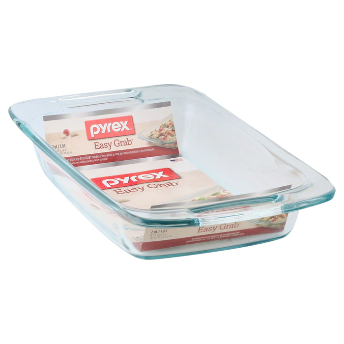 Pyrex #1085781 13-3/4 in. W X 7-3/4 in. L Oblong Dish Clear