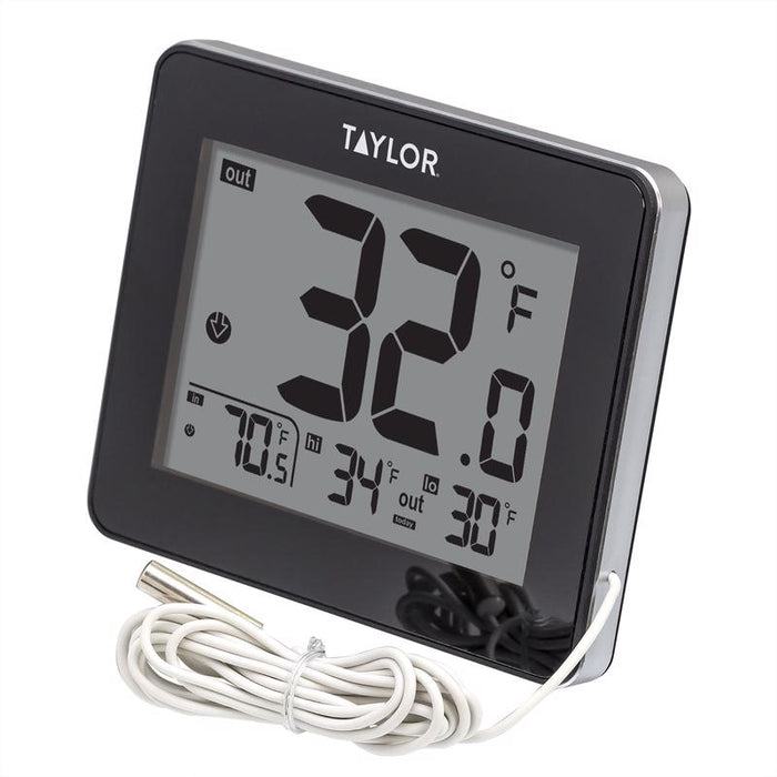 Taylor #1710 Wire Probe Digital Thermometer Plastic Black 3.15 in.