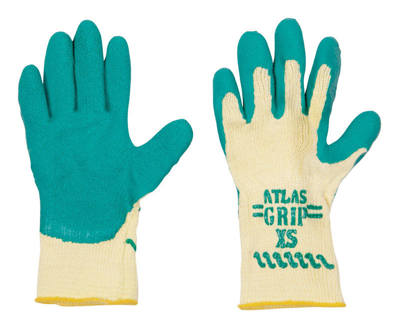 Atlas #310GXS-06.RT Kid Tuff Unisex Indoor and Outdoor Gardening Gloves Green/Yellow XS ~ 3-Pack