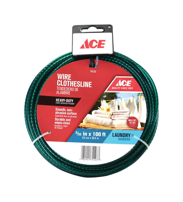 Ace Hardware #U6009F0100AC3 100 ft. PVC Clothesline