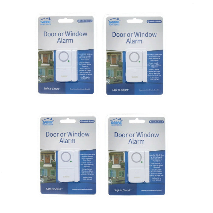 Sabre #HS-DWA Door Or Window Alarm ~ 4-Pack