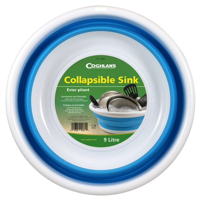 Coghlan's #2082 Blue/White Collapsible Sink 5.5 in. H X 14.76 in. W X 14.76 in. L 2.4 gal