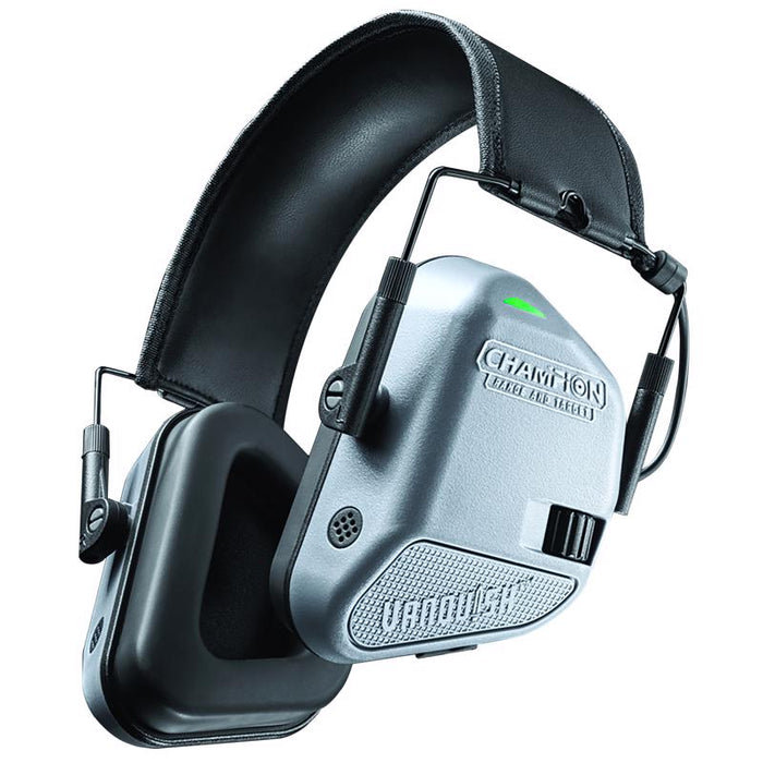 Champion #40978 Black/Gray Plastic Electronic Muff Hearing Protection 4 in.