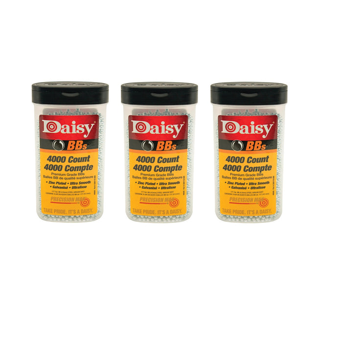 Daisy #980040-446 0.177 BB's 4000 PER Package ~ 3-Pack ~ 12,000 TOTAL