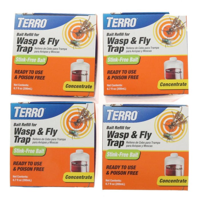 Terro #T513 Wasp Hornet Fly Trap Bait Refill ~ 4-Pack