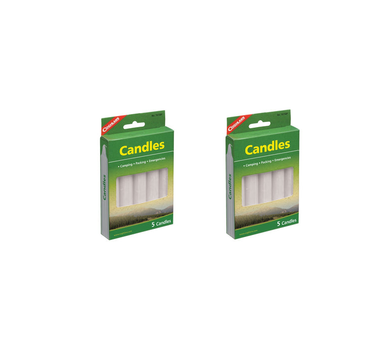 Coghlan's #7615BP Candles 6.000 in. H X 3/4 in. W X 5 in. L  ~ 2-Pack ~ 10 Piece Total