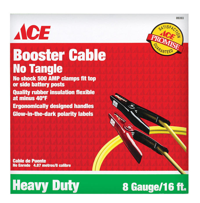 Ace Hardware #084666202 16 ft. 8 Ga. Booster Cable 275 amps