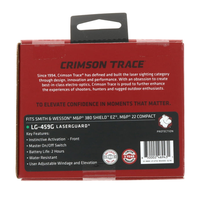 Crimson Trace # LG-459G Complete Focus Laserguard Fits Smith & Wesson