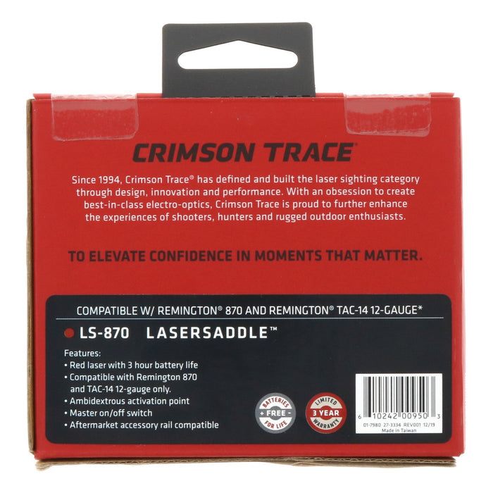 Crimson Trace #LS-870 Complete Focus Lasersaddle Red Laser