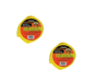 Two Keeper #89922 2 in. W X 20 ft. L Yellow Vehicle Recovery Strap 7000 lb on a white background: essential tools for marking boundaries or securing objects.