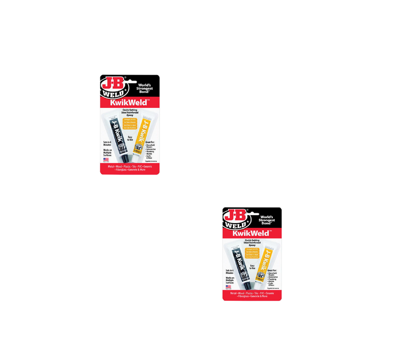 J-B Weld #8276 KwikWeld High Strength Automotive Epoxy Paste 2 oz ~ 2-Pack