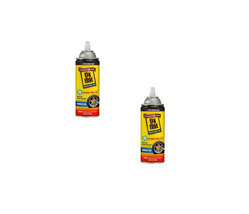 Fix-a-Flat #S60410 Inflator and Sealer 12 oz ~ 2-Pack