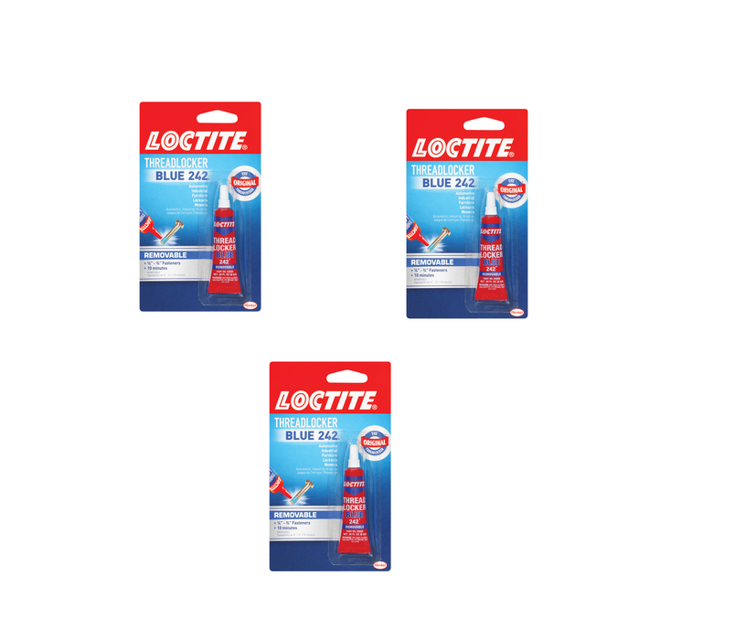 Loctite #209728 Medium Strength Threadlocker Liquid 0.2 oz ~ 3-Pack