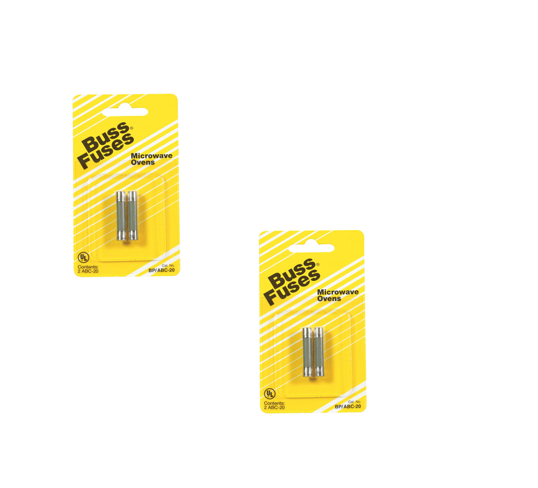 Bussmann #BP/ABC-20 20 amps Fast Acting Microwave Fuse ~ 2-Pack