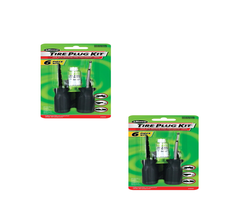 Slime #21032 Tire Plug Kit For ATV, Mower and Implement Tires ~ 2-Pack