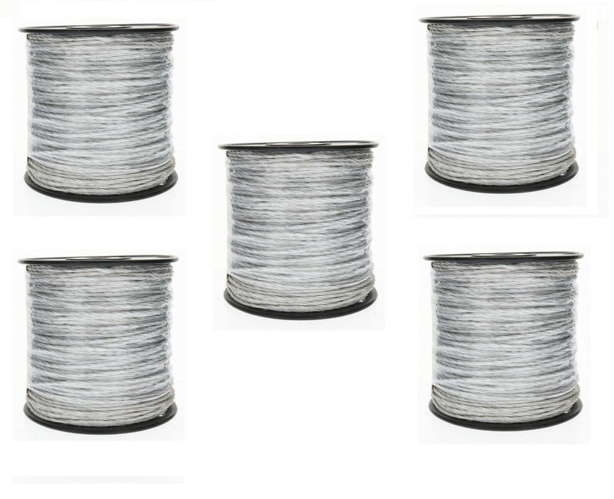 Dare #3174 6-Strand Electric Fence Polywire Wire 656ft ~ 5-Pack ~ 3280 Feet Total