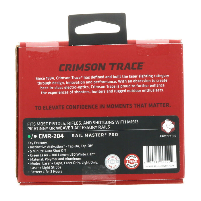 Crimson Trace #CMR204 Rail Mater Pro Universal Laser