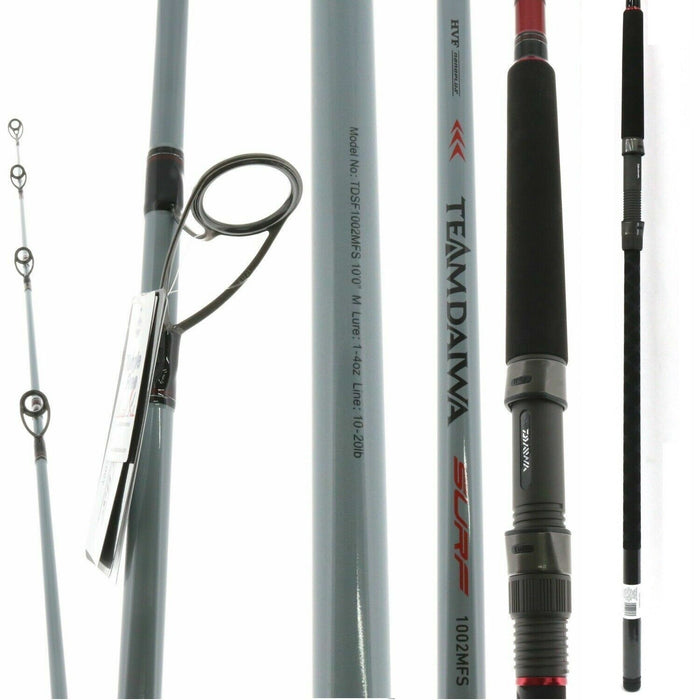 Daiwa #TDSF1002MFS Medium 10ft Fast Surf Spinning Fishing Rod